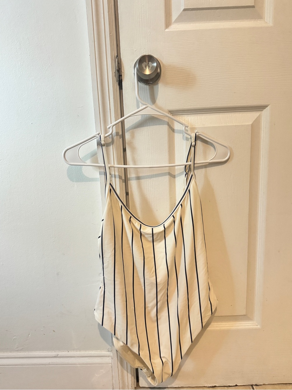 WeWoreWhat Cream Cami with Navy Stripes
